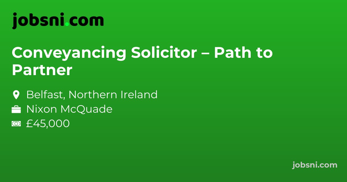 Conveyancing Solicitor – Path to Partner