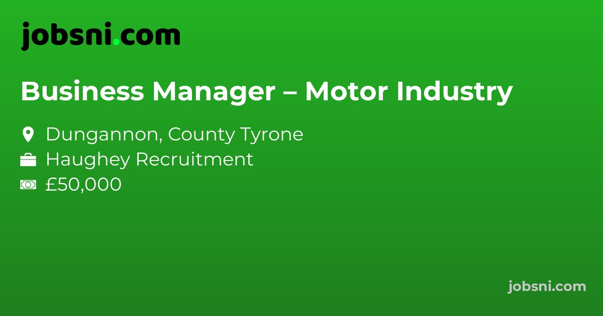 Business Manager – Motor Industry