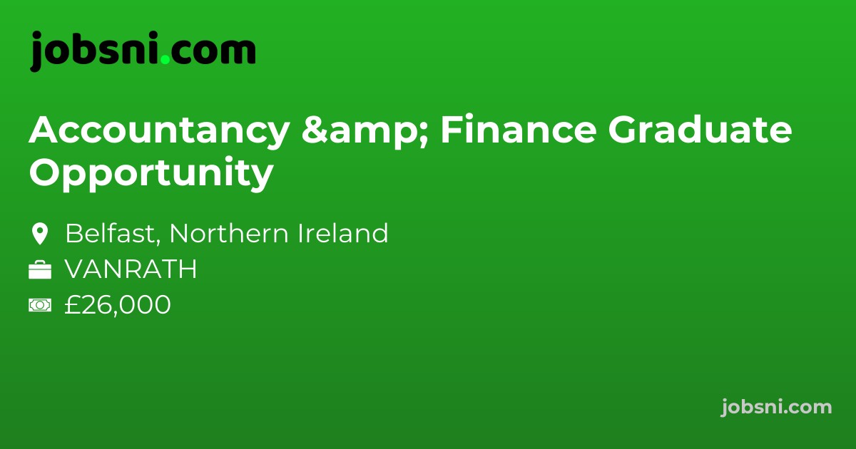 Accountancy & Finance Graduate Opportunity