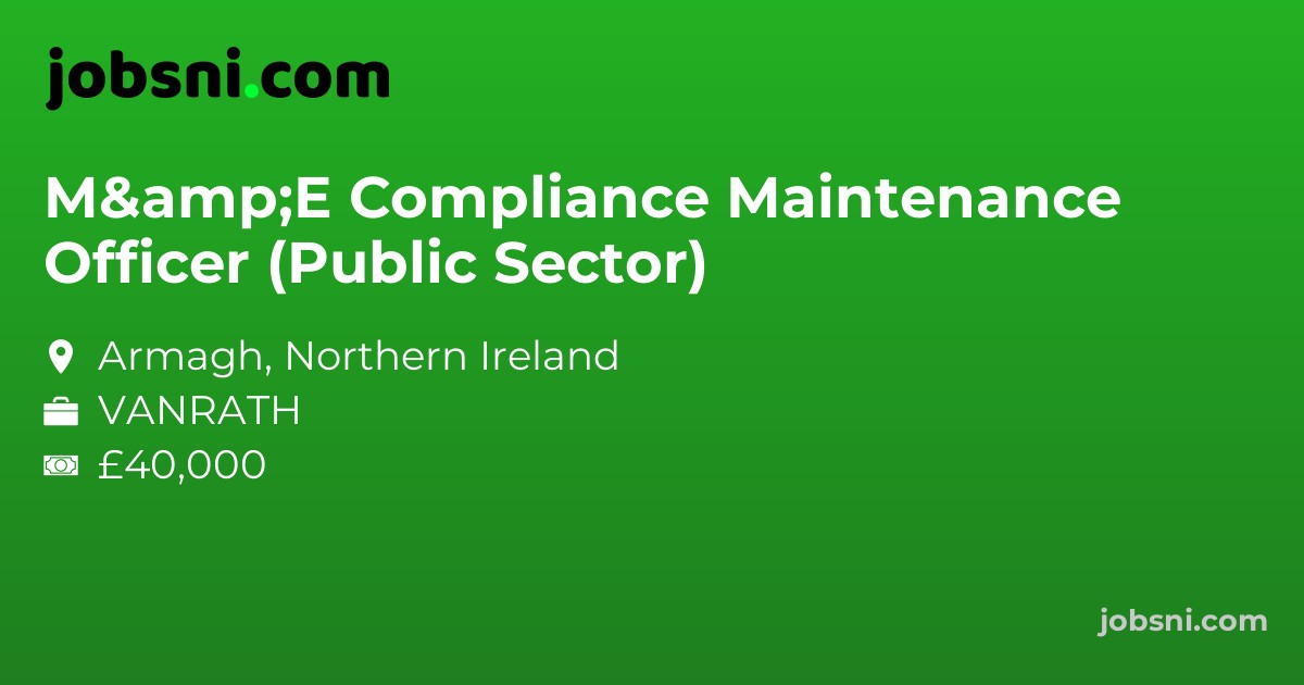 M&E Compliance Maintenance Officer (Public Sector)