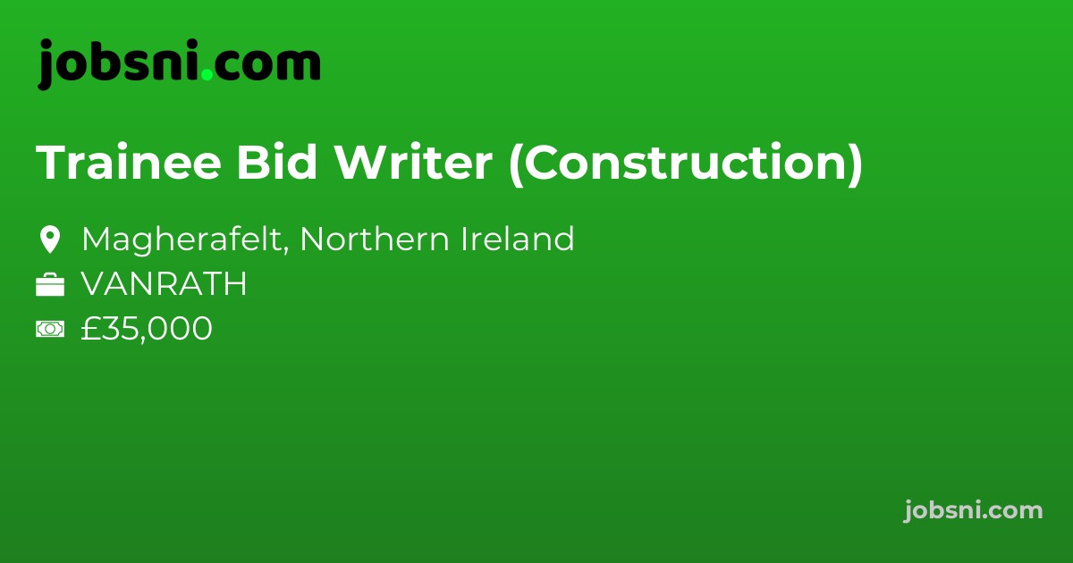 Trainee Bid Writer (Construction)