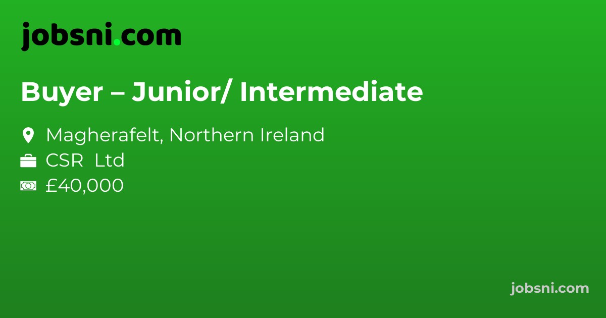 Buyer – Junior/ Intermediate