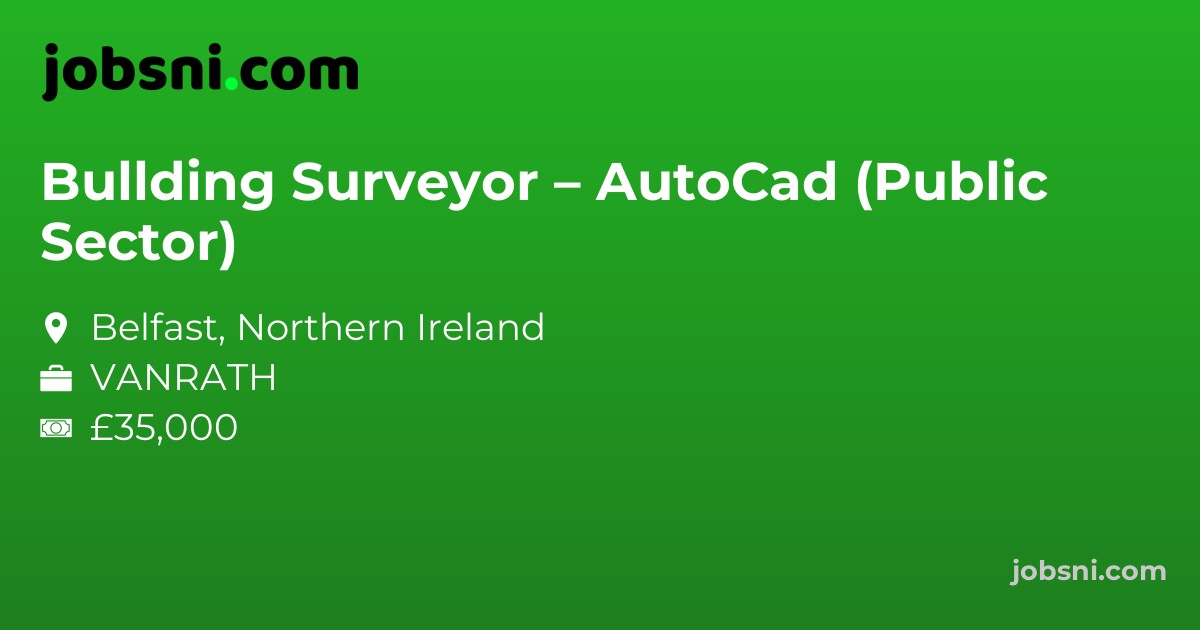 Bullding Surveyor – AutoCad (Public Sector)