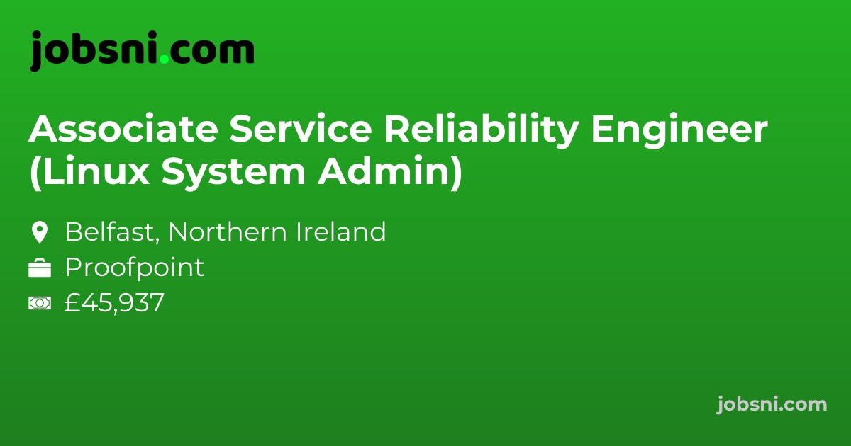 Associate Service Reliability Engineer (Linux System Admin)