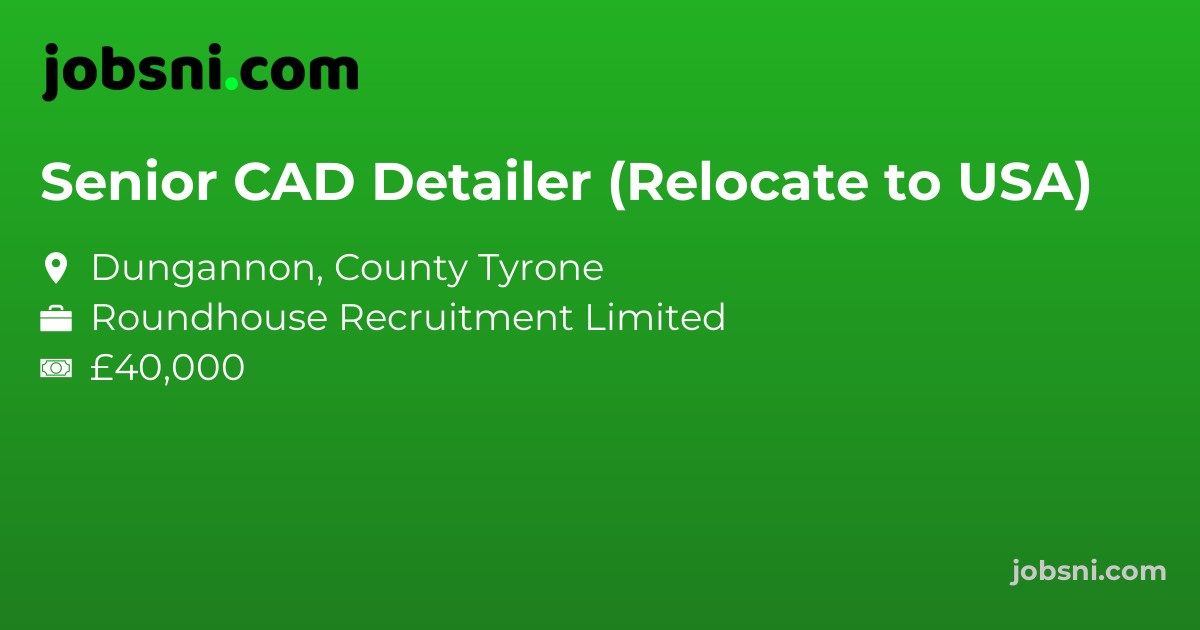 Senior CAD Detailer (Relocate to USA)
