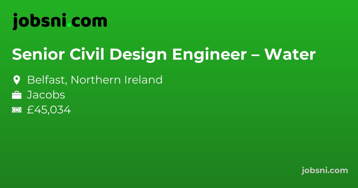 Senior Civil Design Engineer – Water