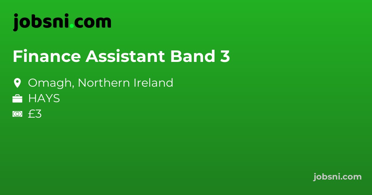 Finance Assistant Band 3