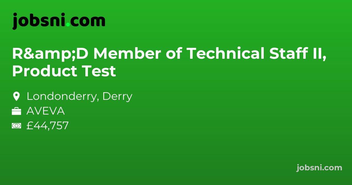 R&D Member of Technical Staff II, Product Test