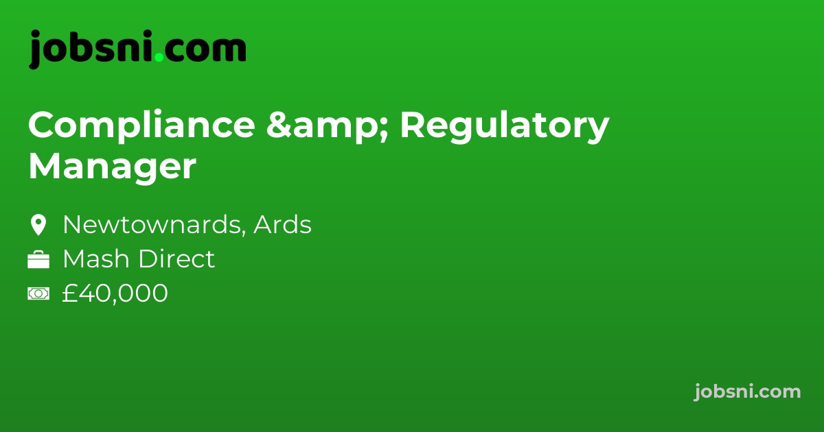 Compliance & Regulatory Manager