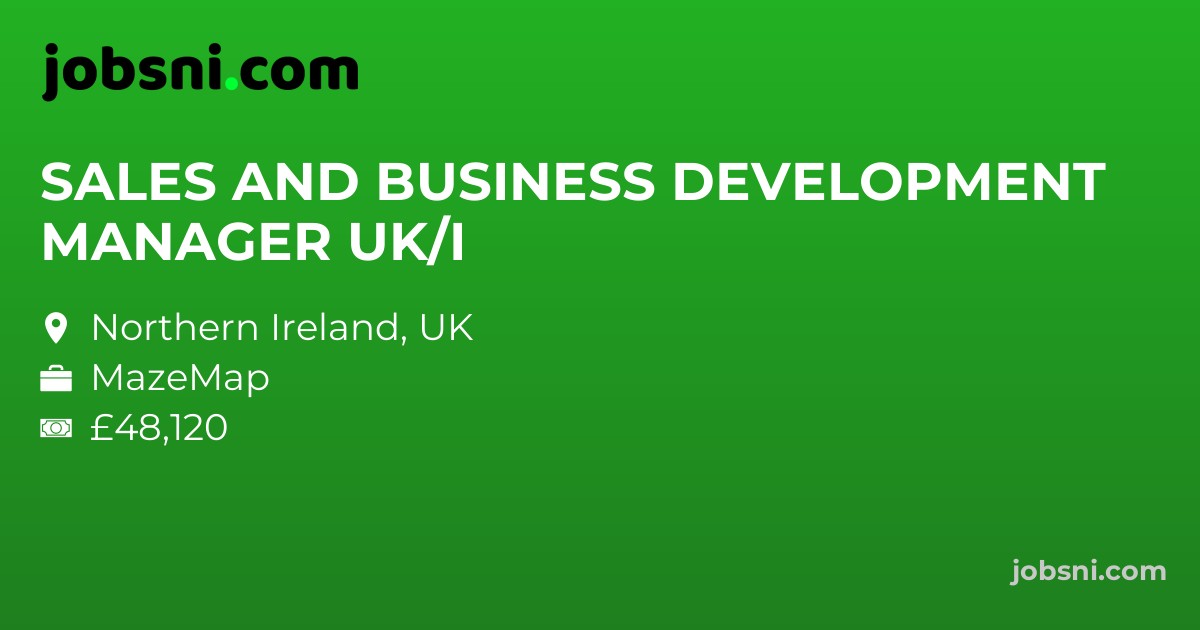 SALES AND BUSINESS DEVELOPMENT MANAGER UK/I