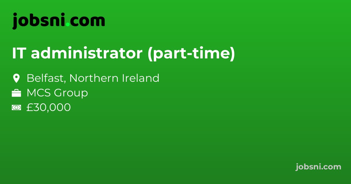 IT administrator (part-time)