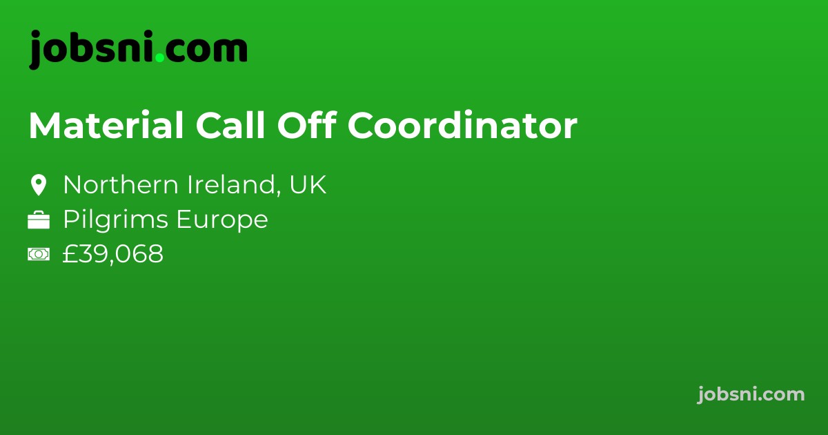 Material Call Off Coordinator