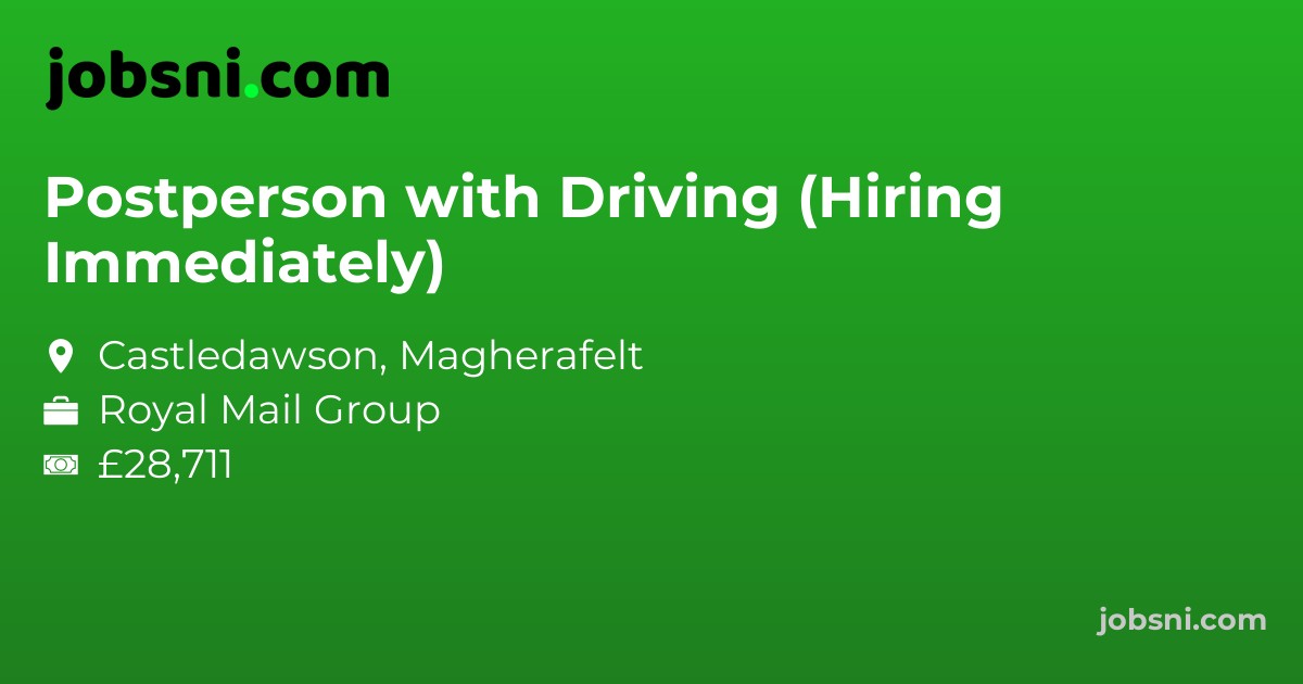 Postperson with Driving (Hiring Immediately)