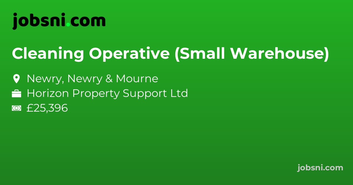 Cleaning Operative (Small Warehouse)