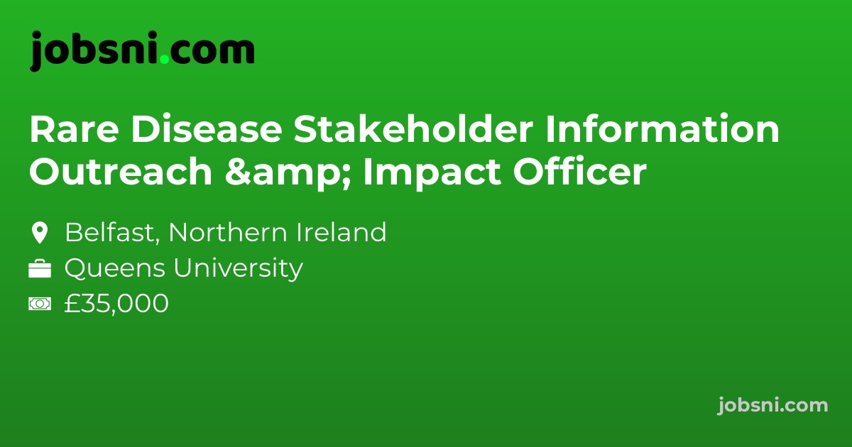 Rare Disease Stakeholder Information Outreach & Impact Officer