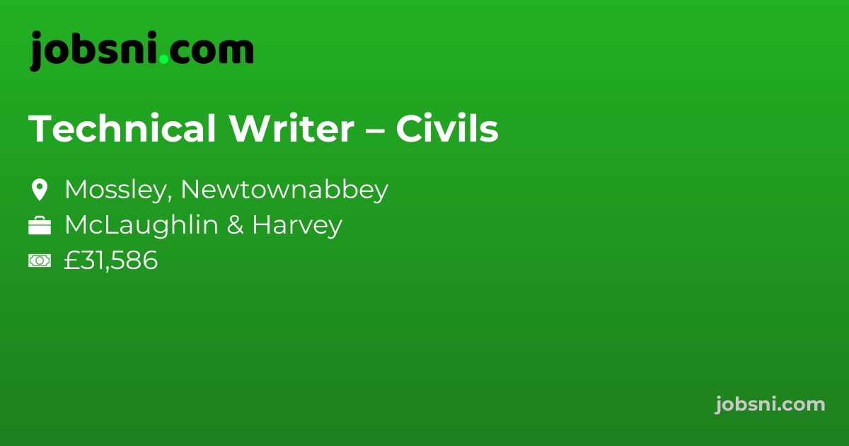 Technical Writer – Civils