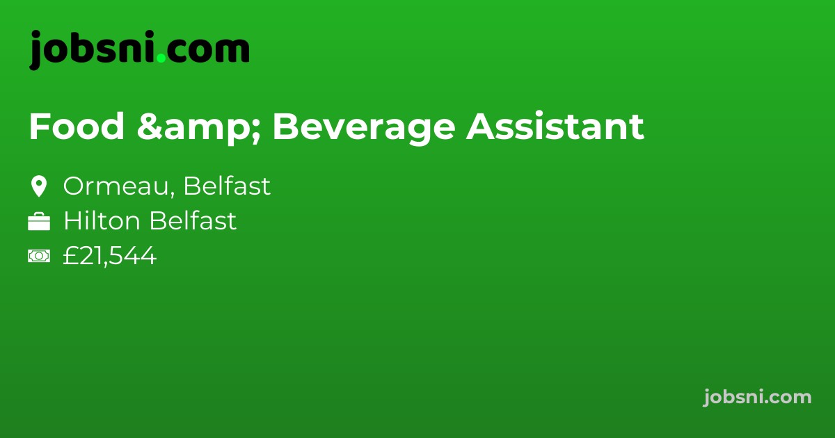 Food & Beverage Assistant