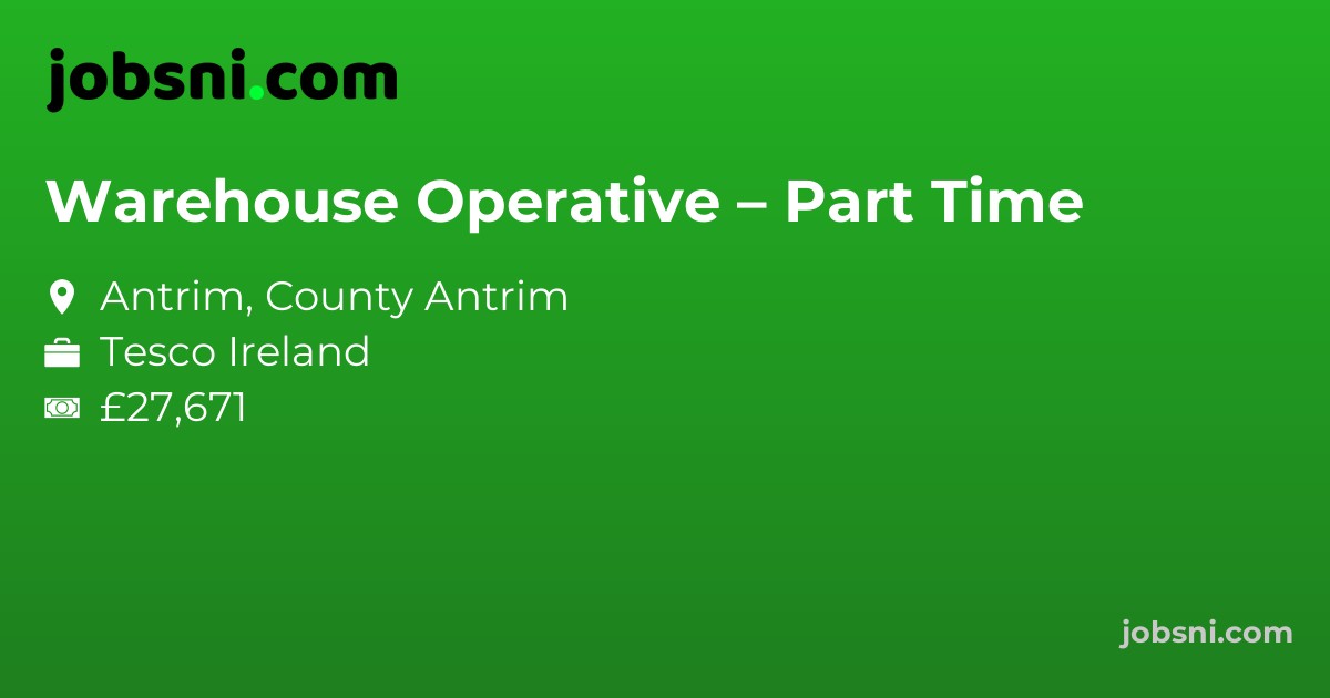 Warehouse Operative – Part Time