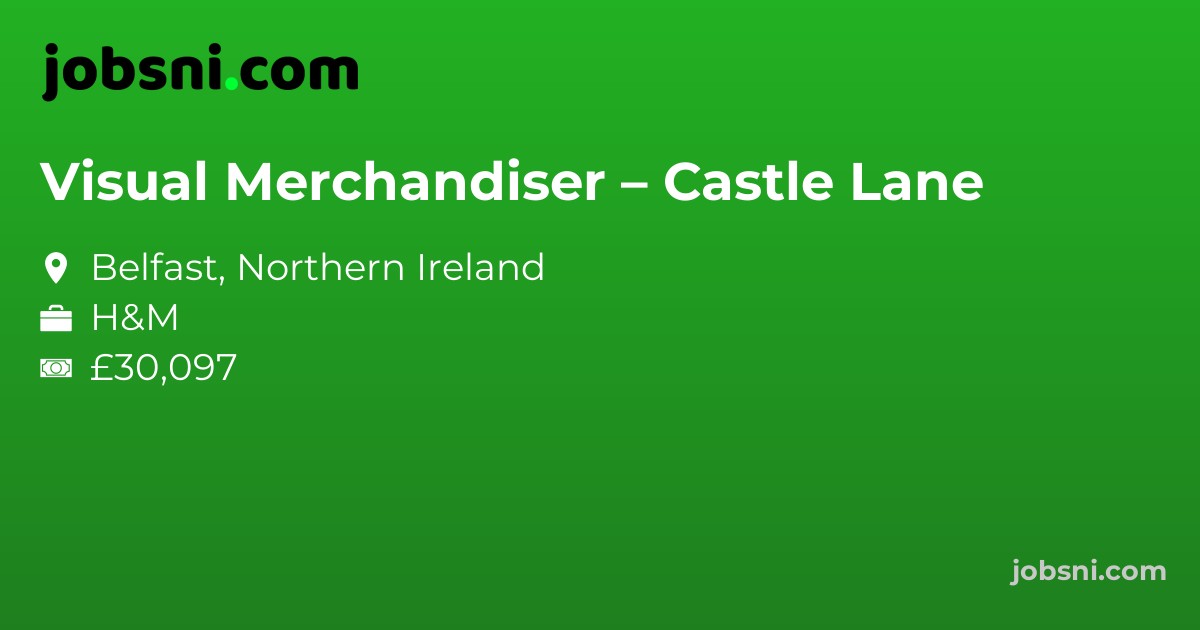 Visual Merchandiser – Castle Lane
