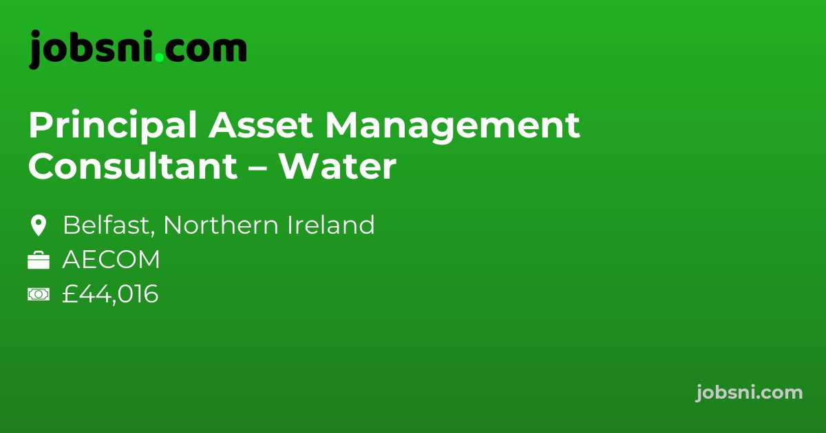 Principal Asset Management Consultant – Water