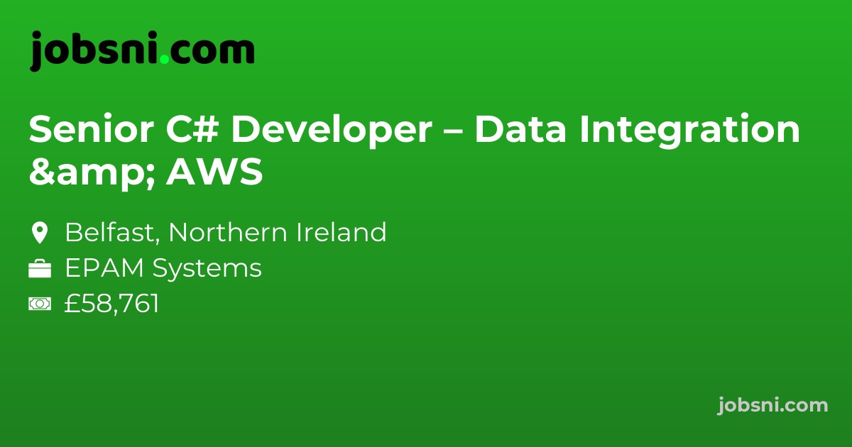 Senior C# Developer – Data Integration & AWS