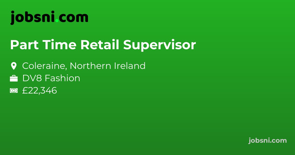 Part Time Retail Supervisor