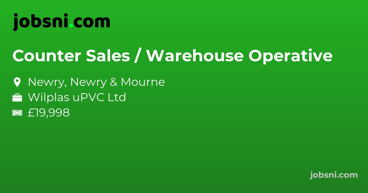 Counter Sales / Warehouse Operative