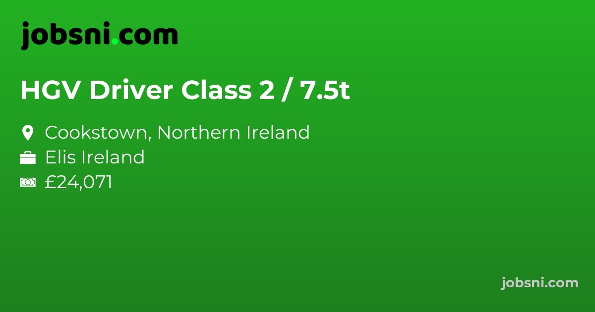 HGV Driver Class 2 / 7.5t