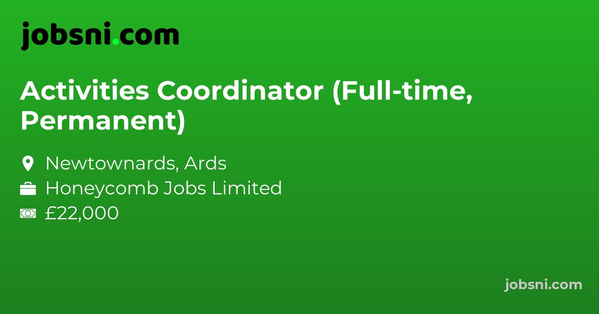 Activities Coordinator (Full-time, Permanent)