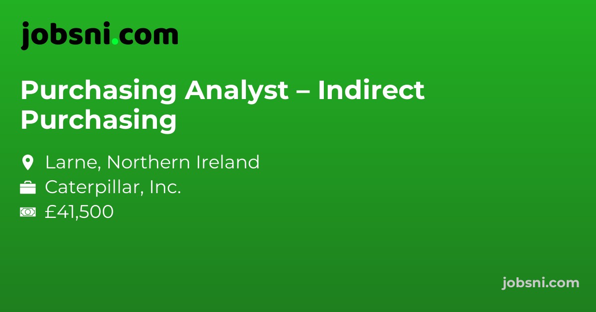 Purchasing Analyst – Indirect Purchasing