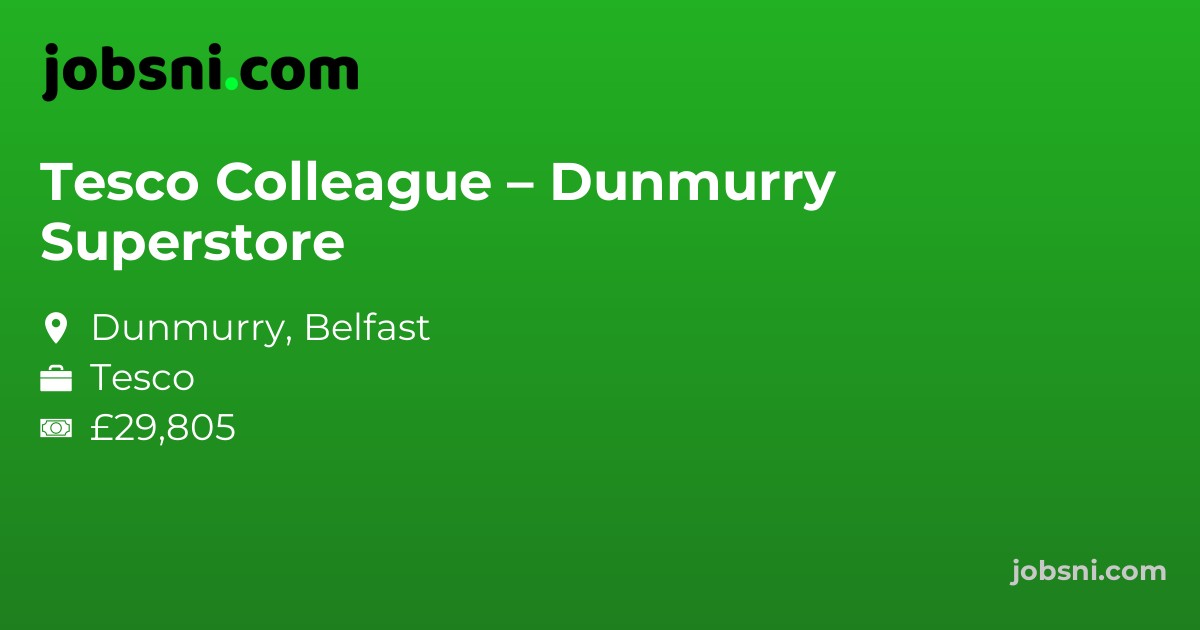 Tesco Colleague – Dunmurry Superstore