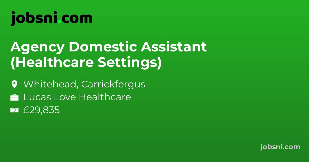 Agency Domestic Assistant (Healthcare Settings)