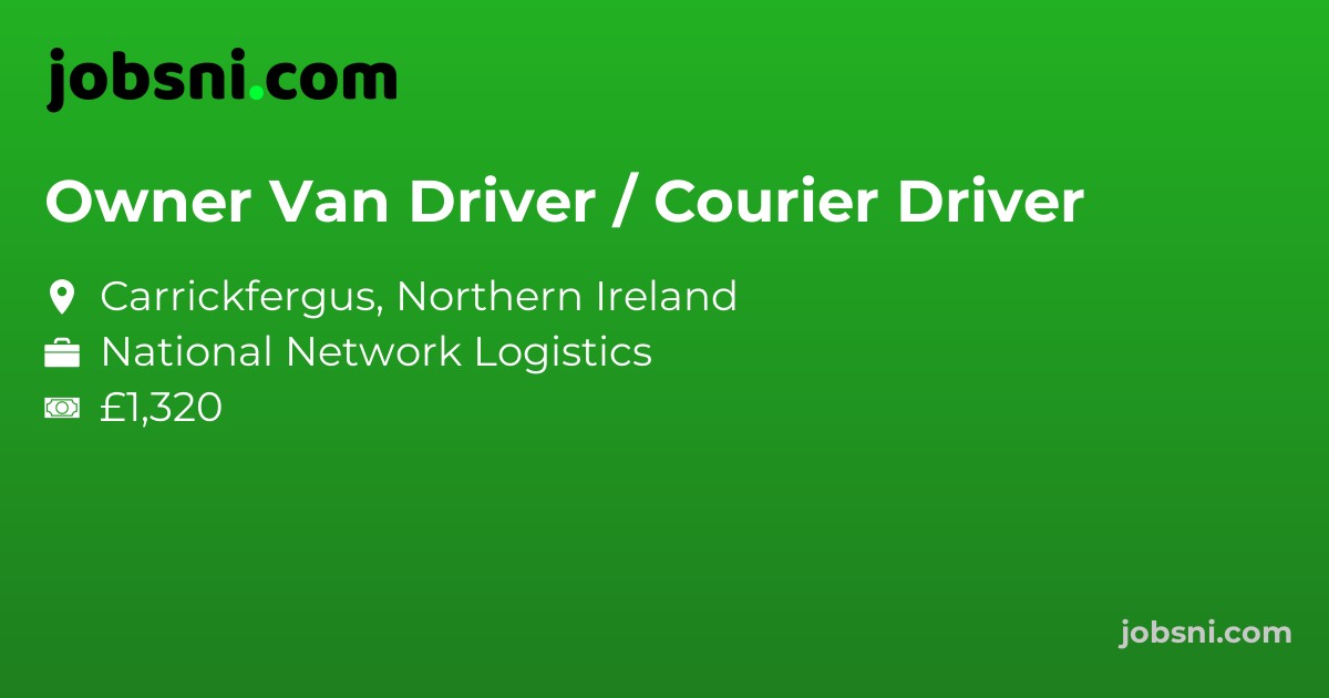Owner Van Driver / Courier Driver