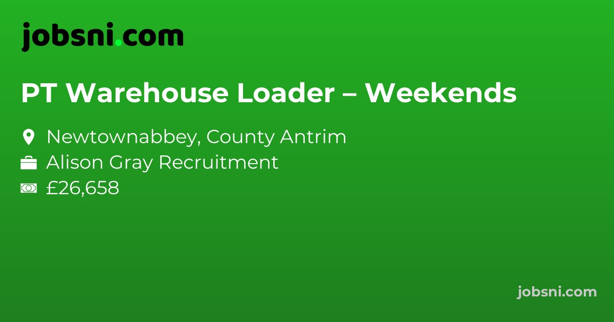 PT Warehouse Loader – Weekends