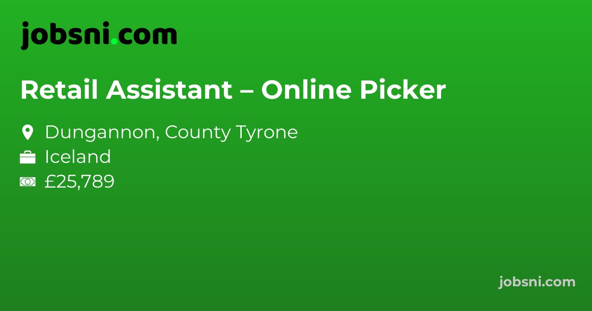Retail Assistant – Online Picker