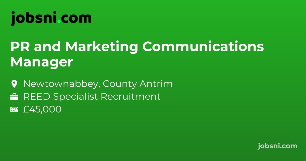 PR and Marketing Communications Manager