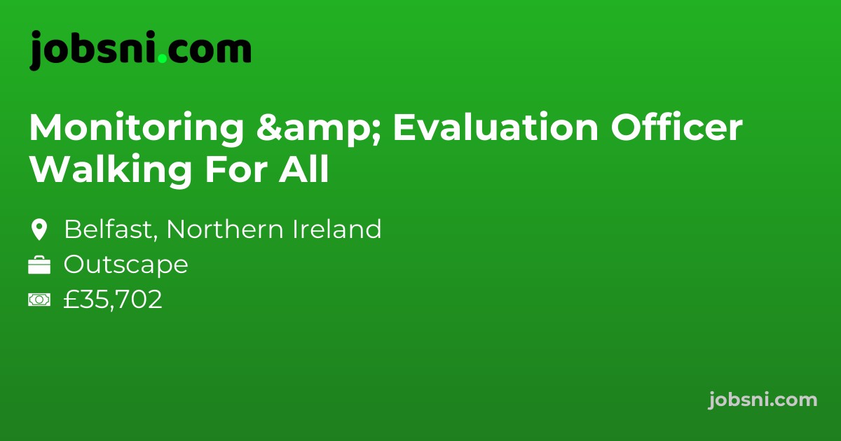 Monitoring & Evaluation Officer Walking For All