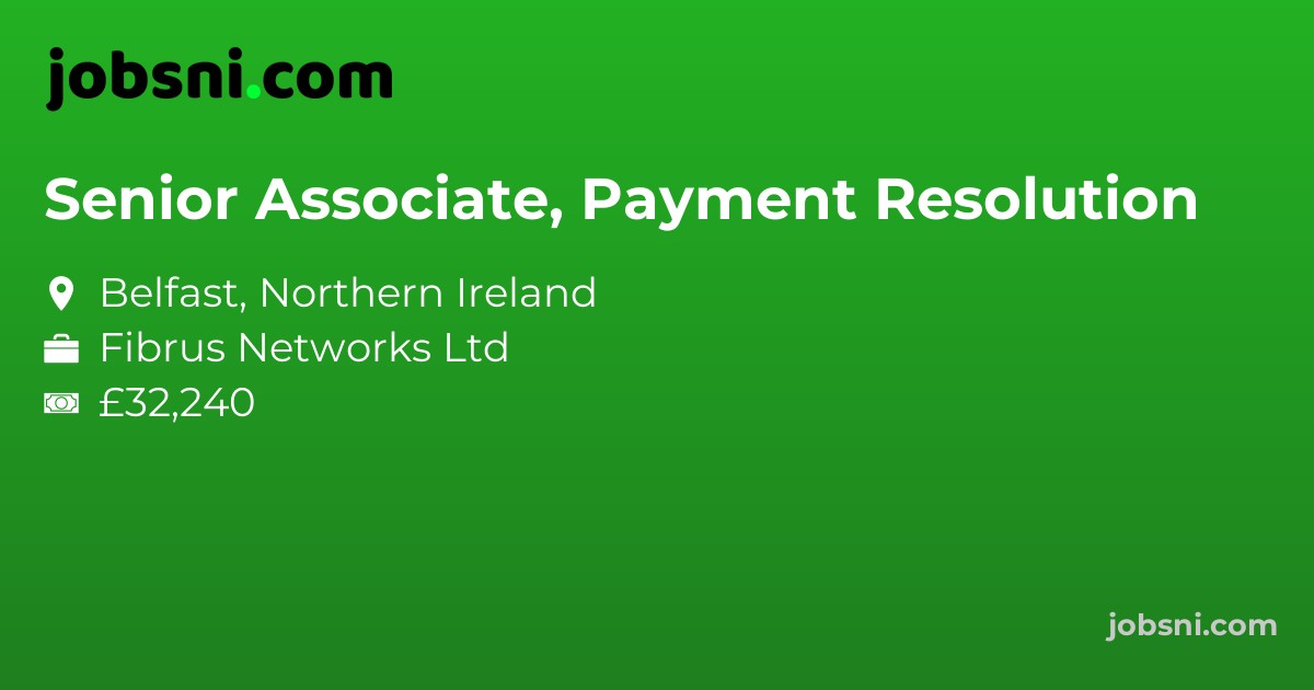 Senior Associate, Payment Resolution