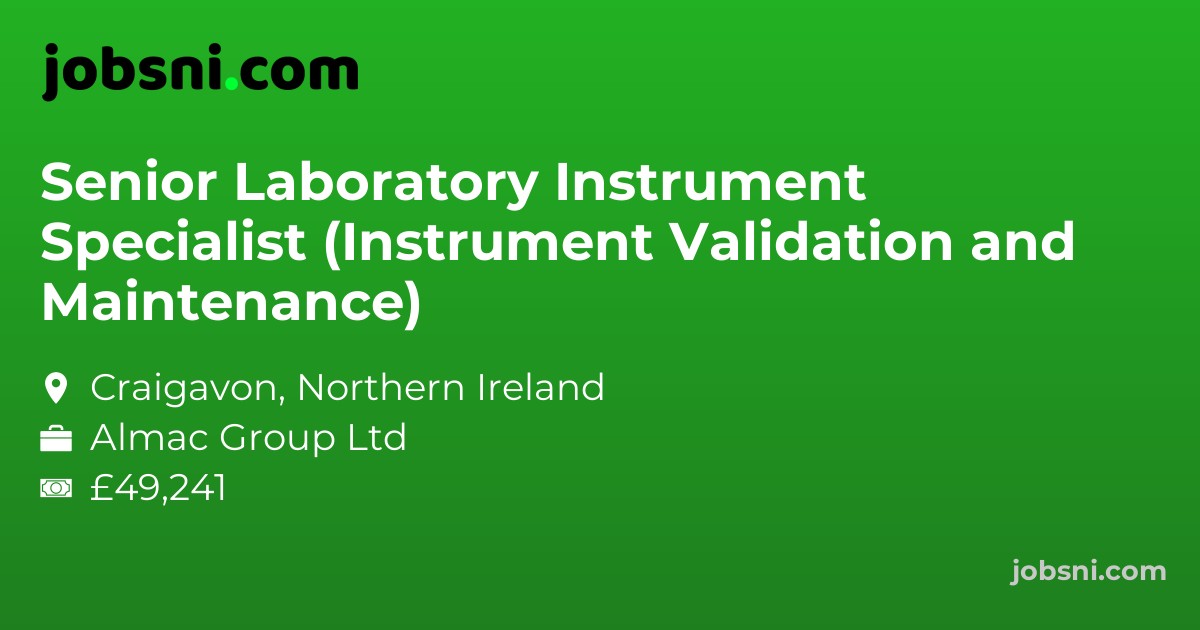 Senior Laboratory Instrument Specialist (Instrument Validation and Maintenance)
