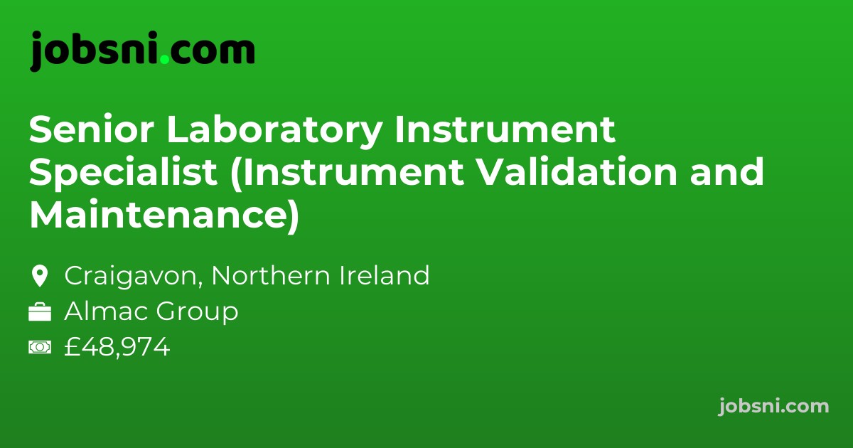 Senior Laboratory Instrument Specialist (Instrument Validation and Maintenance)