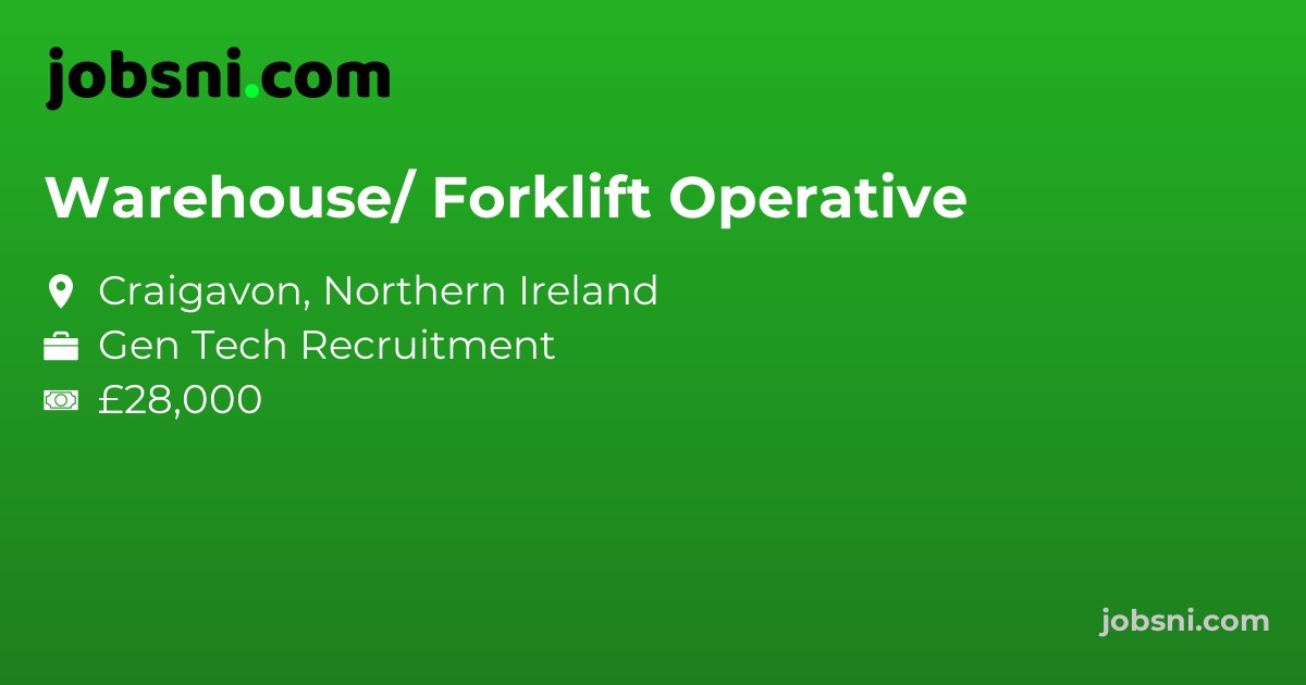 Warehouse/ Forklift Operative