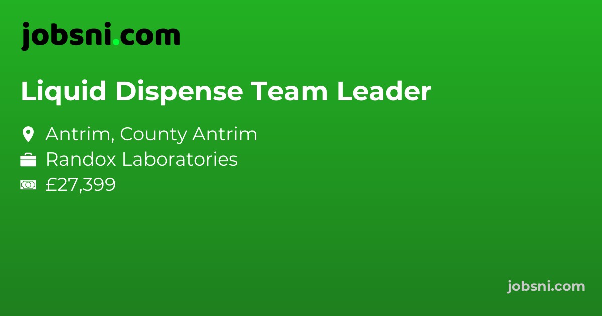 Liquid Dispense Team Leader