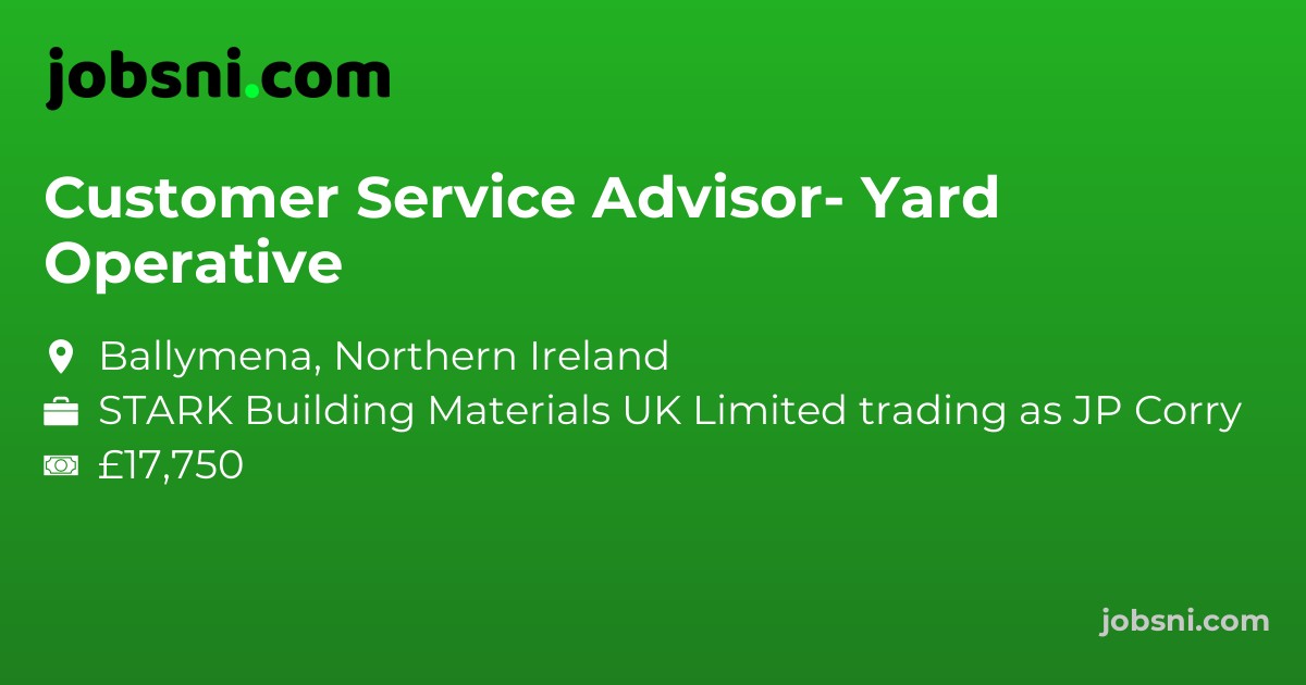 Customer Service Advisor- Yard Operative