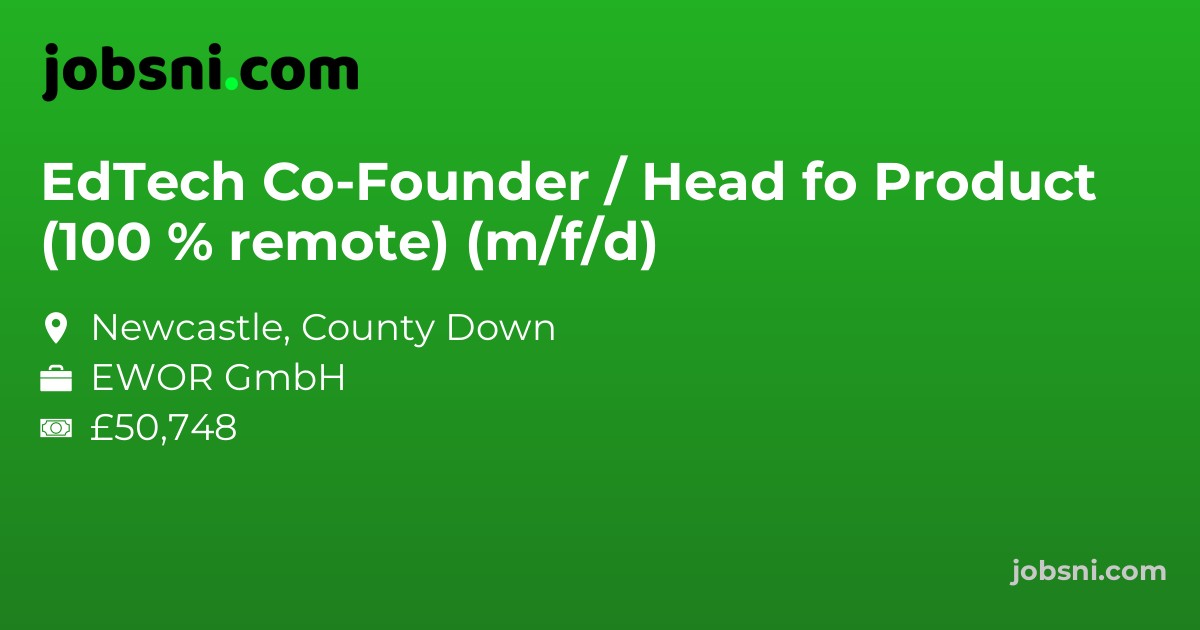 EdTech Co-Founder / Head fo Product (100 % remote) (m/f/d)