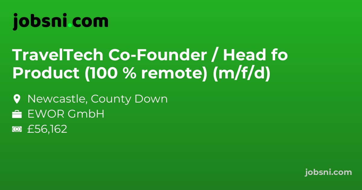 TravelTech Co-Founder / Head fo Product (100 % remote) (m/f/d)