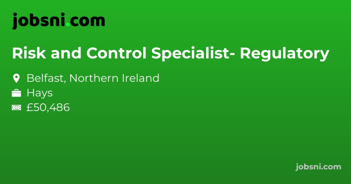 Risk and Control Specialist- Regulatory