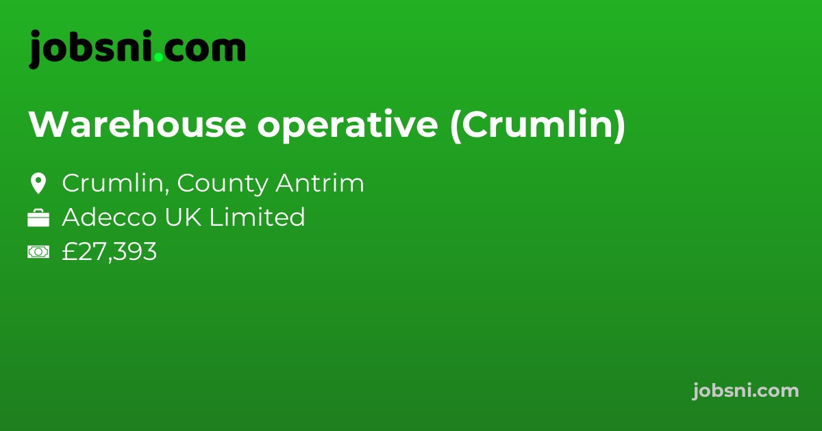 Warehouse operative (Crumlin)