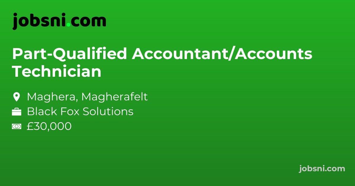 Part-Qualified Accountant/Accounts Technician