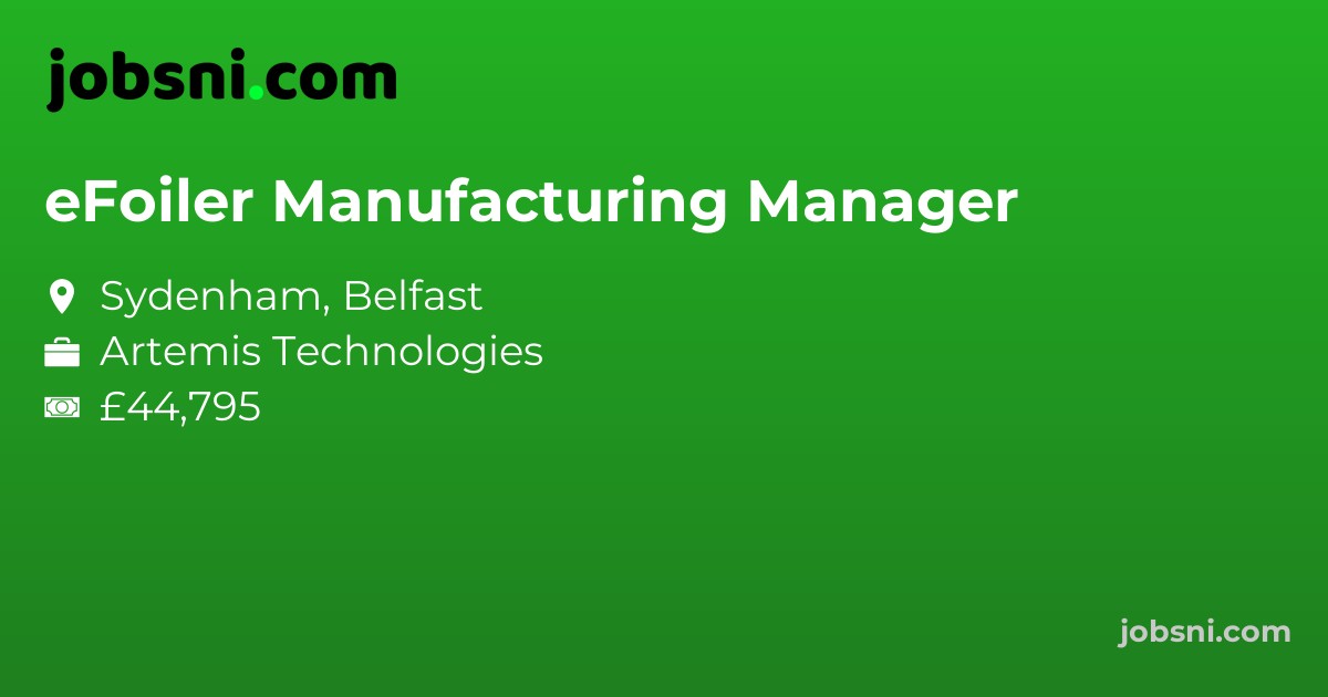 eFoiler Manufacturing Manager