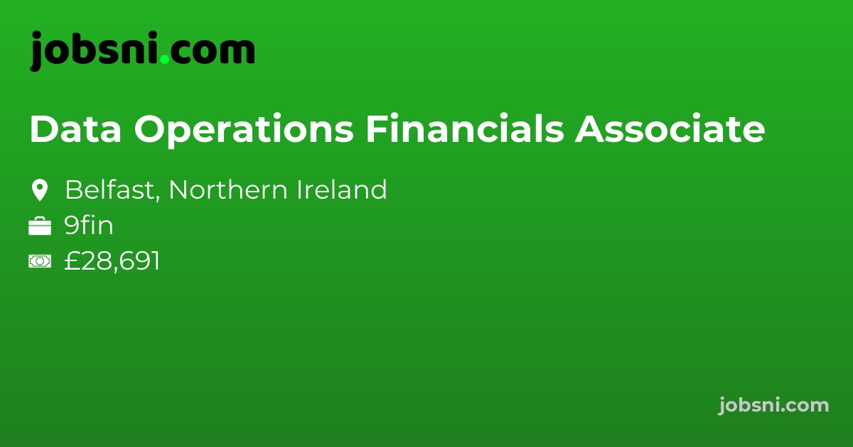 Data Operations Financials Associate